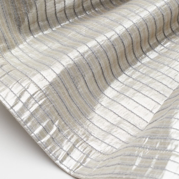 H&M Striped Silver Skirt - Picture 15 of 16